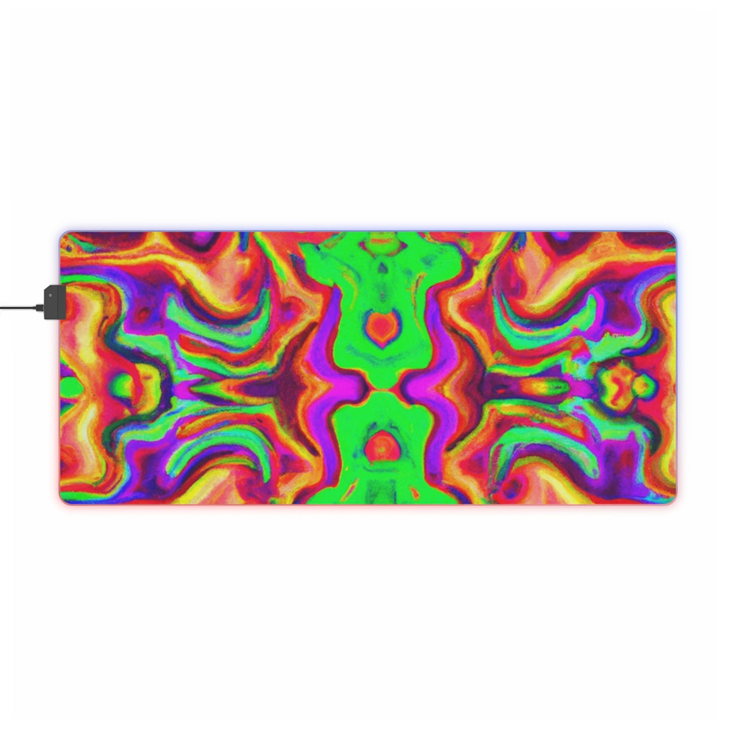 Bucky Blitzendroid - Psychedelic Trippy LED Light Up Gaming Mouse Pad