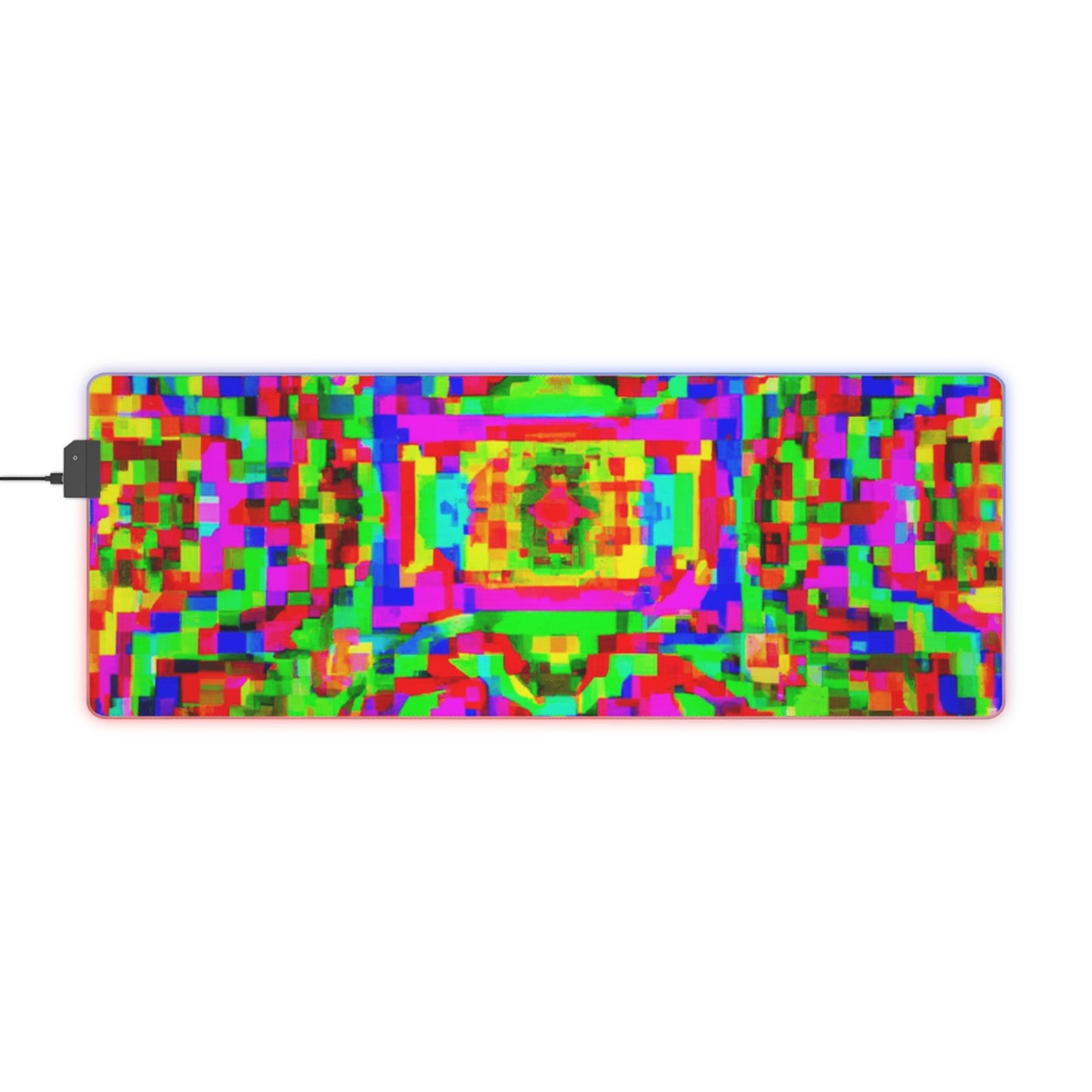 Rocky Rollerskate - Psychedelic Trippy LED Light Up Gaming Mouse Pad