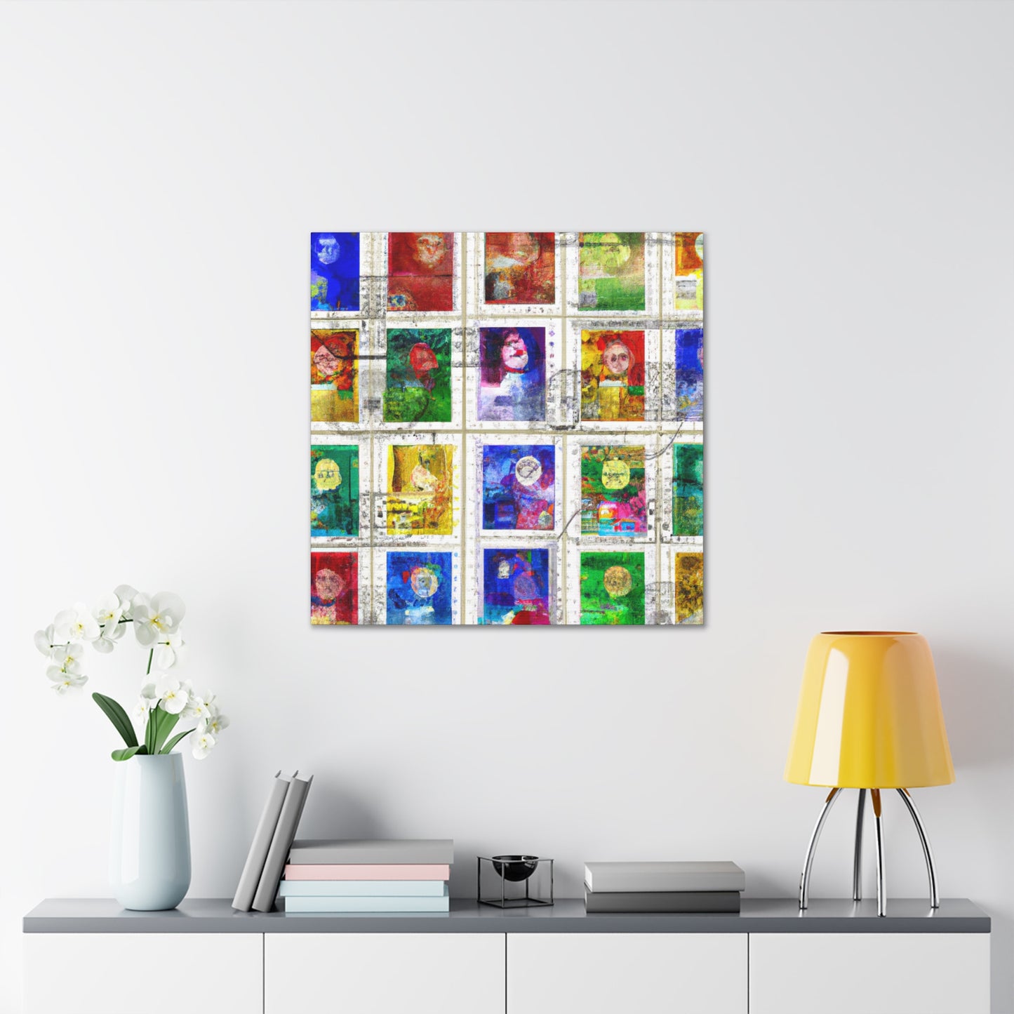 Global Heritage Stamps - Postage Stamp Collector Canvas Wall Art