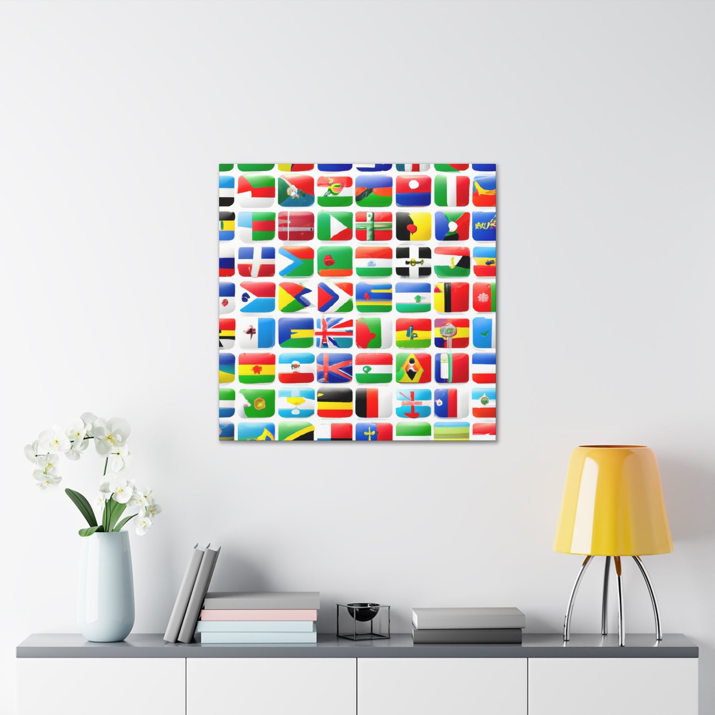 Emma Warren-Gardner - Flags Of The World Canvas Wall Art