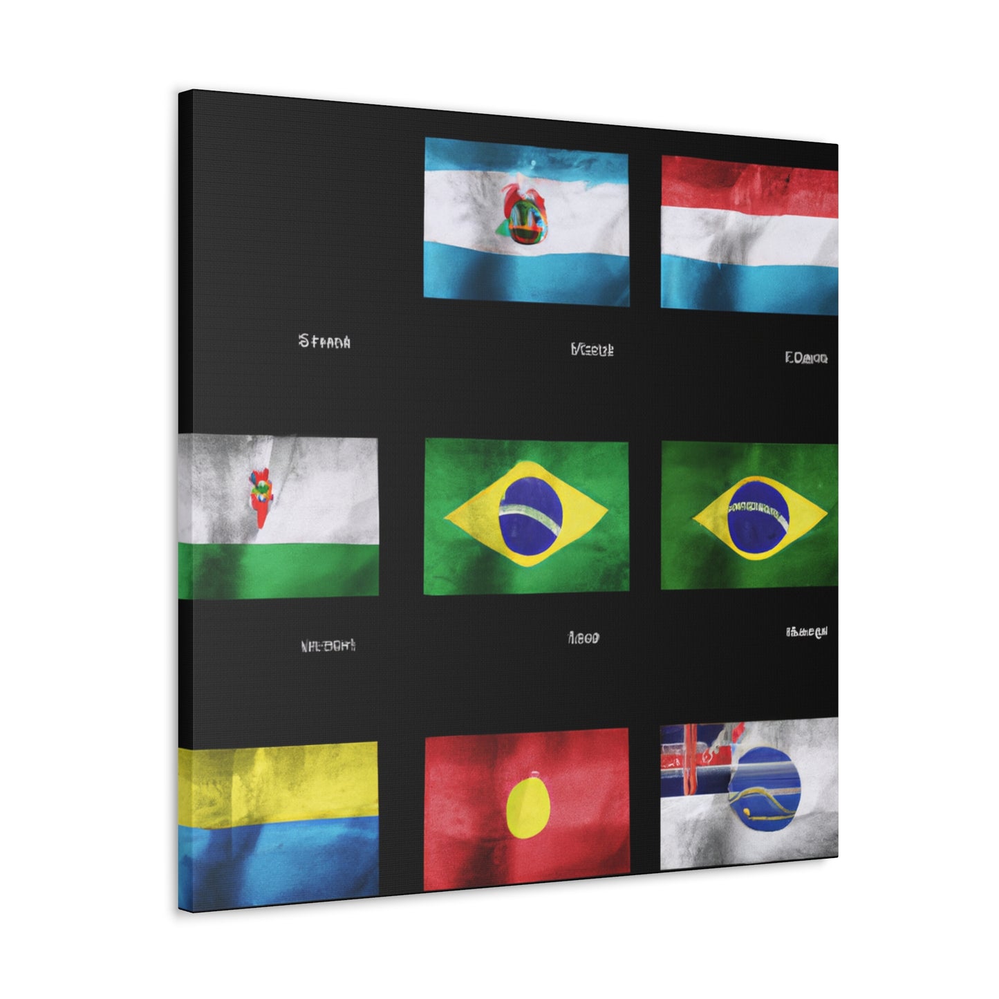 Elizabeth Whittemore - Flags Of The World Canvas Wall Art