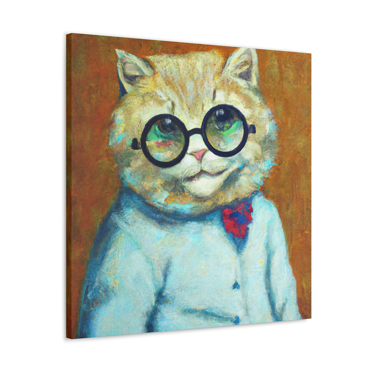 Slinky Whiskers - Cat Lovers Canvas Wall Art