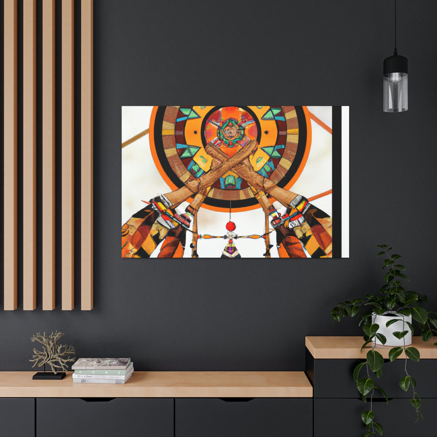 Windsong Cha-na-ma-ti - Native American Indian Canvas Wall Art