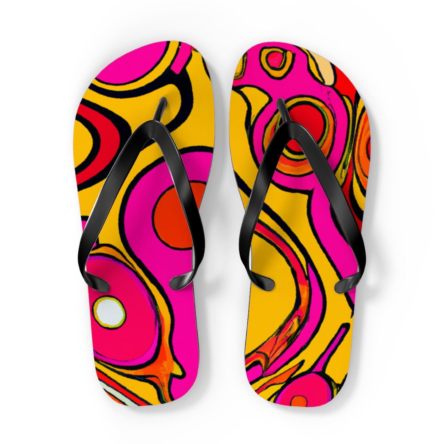 Charlotte Brownson Shoemakers - Psychedelic Trippy Flip Flop Beach Sandals