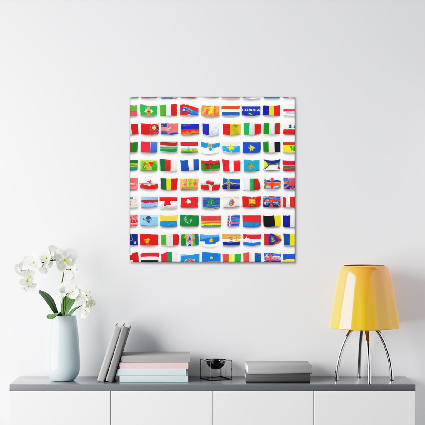 Adelina Frizzell. - Flags Of The World Canvas Wall Art