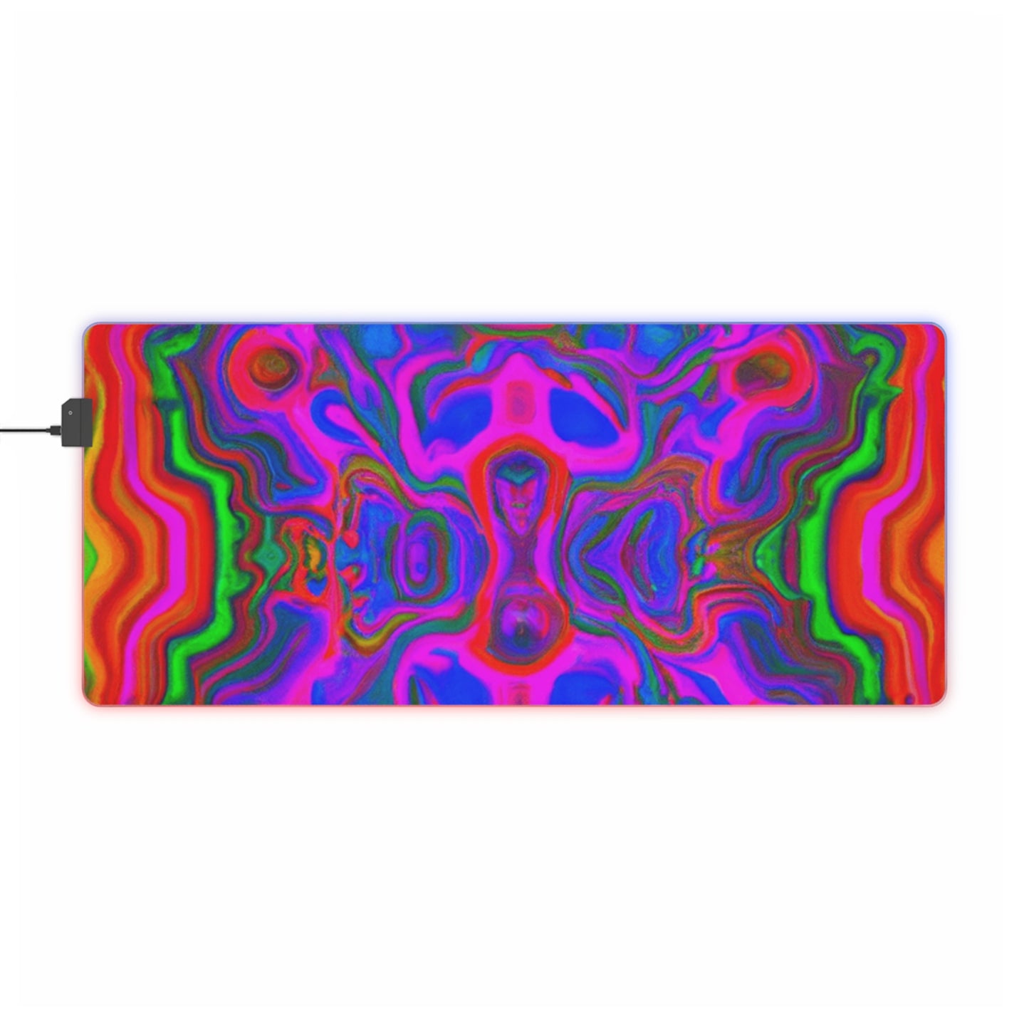 Captain Comet - Psychedelic Trippy LED Light Up Gaming Mouse Pad