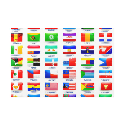 John Arliss - Flags Of The World Canvas Wall Art