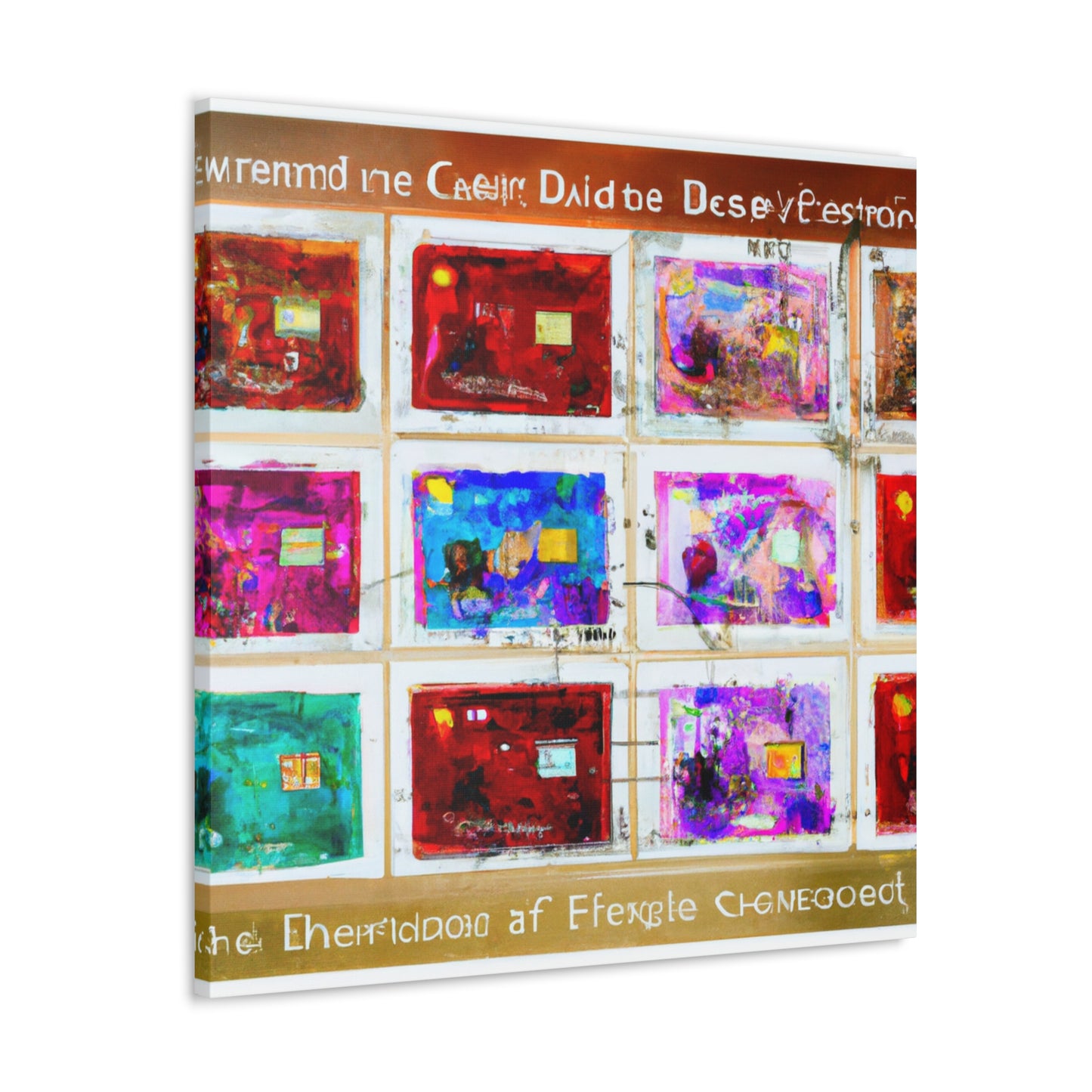 "Global Journeys" postage stamps - Postage Stamp Collector Canvas Wall Art