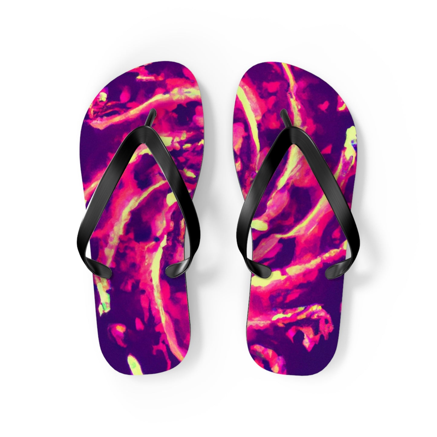 Vicente Broguesmith - Psychedelic Trippy Flip Flop Beach Sandals