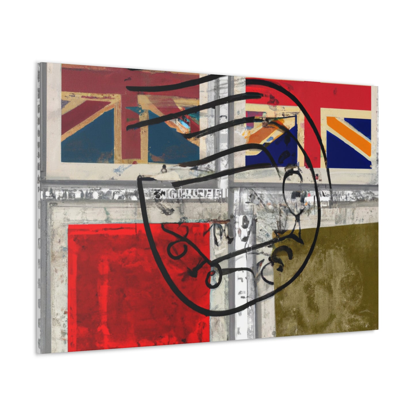 Global Motion Stamps - Postage Stamp Collector Canvas Wall Art