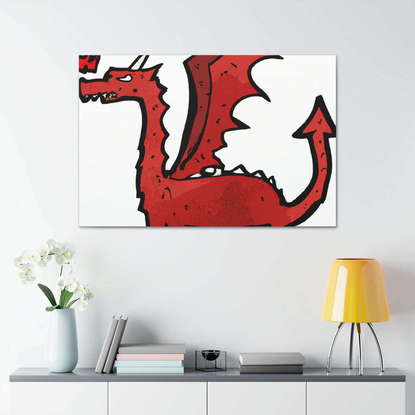 Augustus "the Valiant" Knightly - Dragon Collector Canvas Wall Art