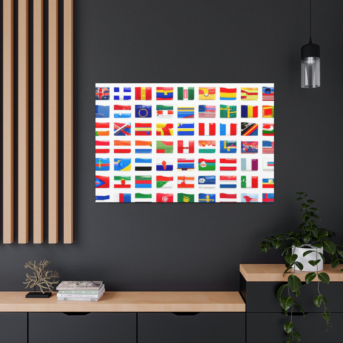 Heinrich Fuselmann - Flags Of The World Canvas Wall Art