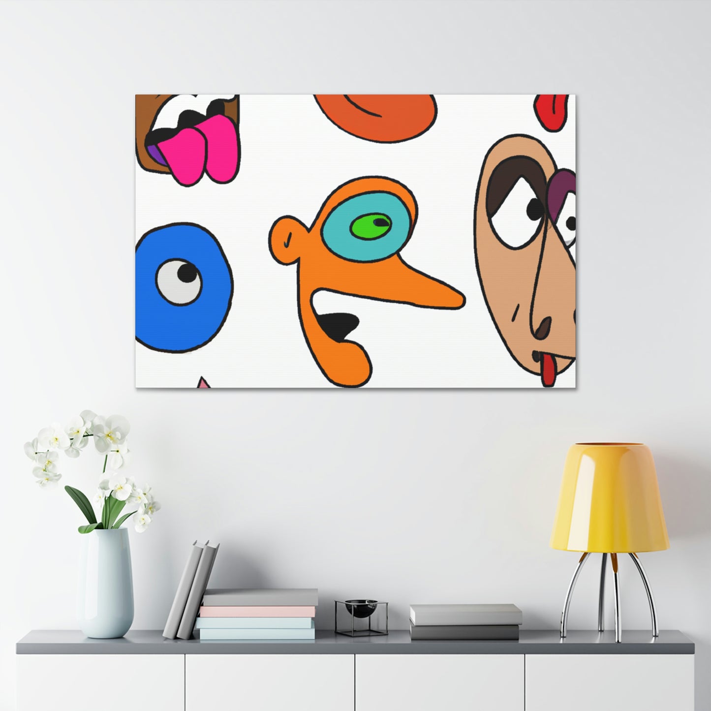 Caroline LeFevre - Cartoon Collector Canvas Wall Art