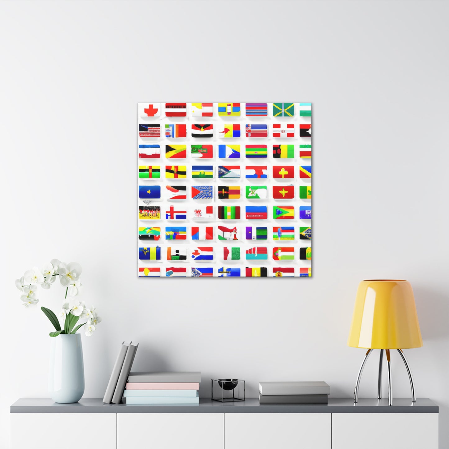 Adelaide Wansbrough - Flags Of The World Canvas Wall Art