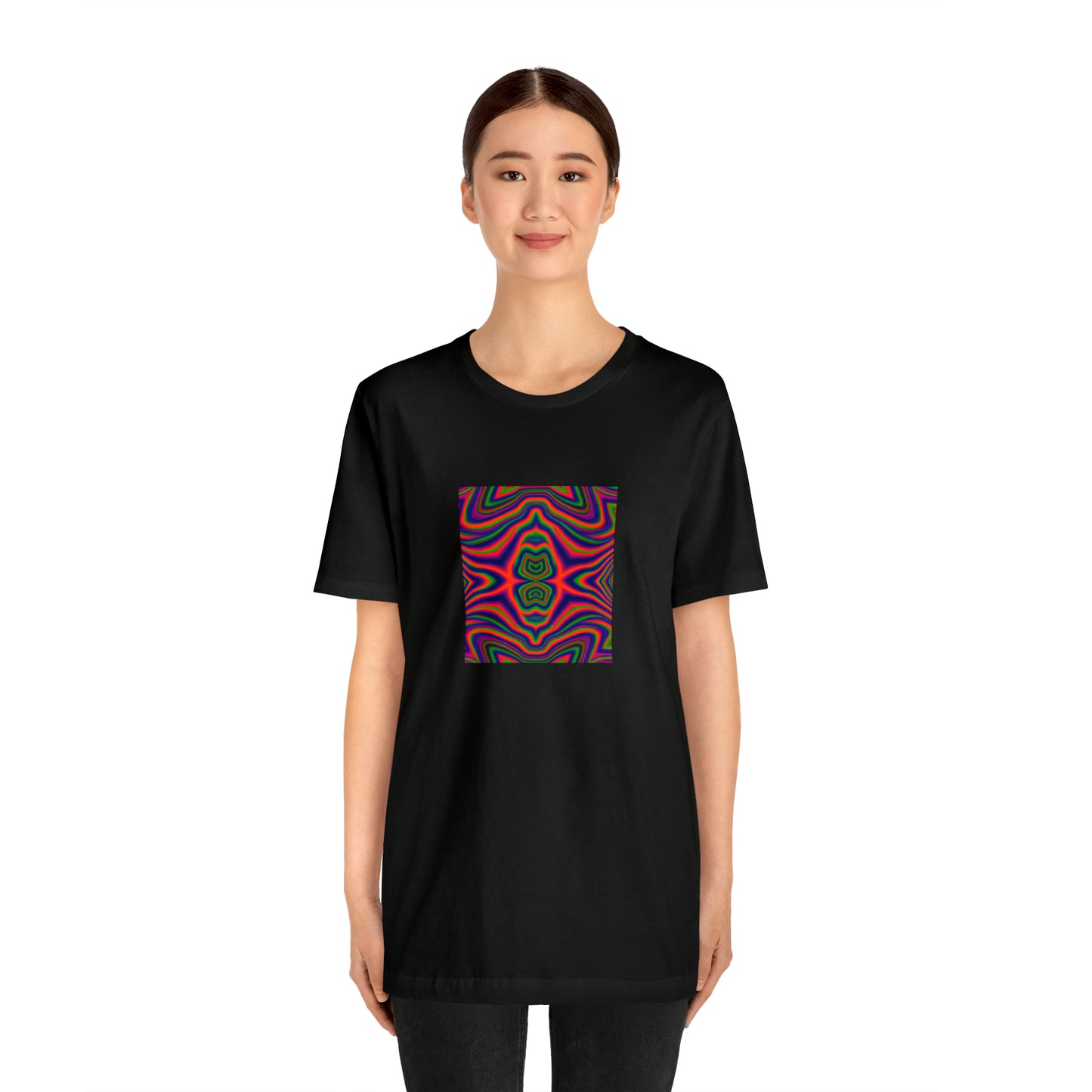 Nora Fourteen - - Psychedelic Trippy Pattern Tee Shirt