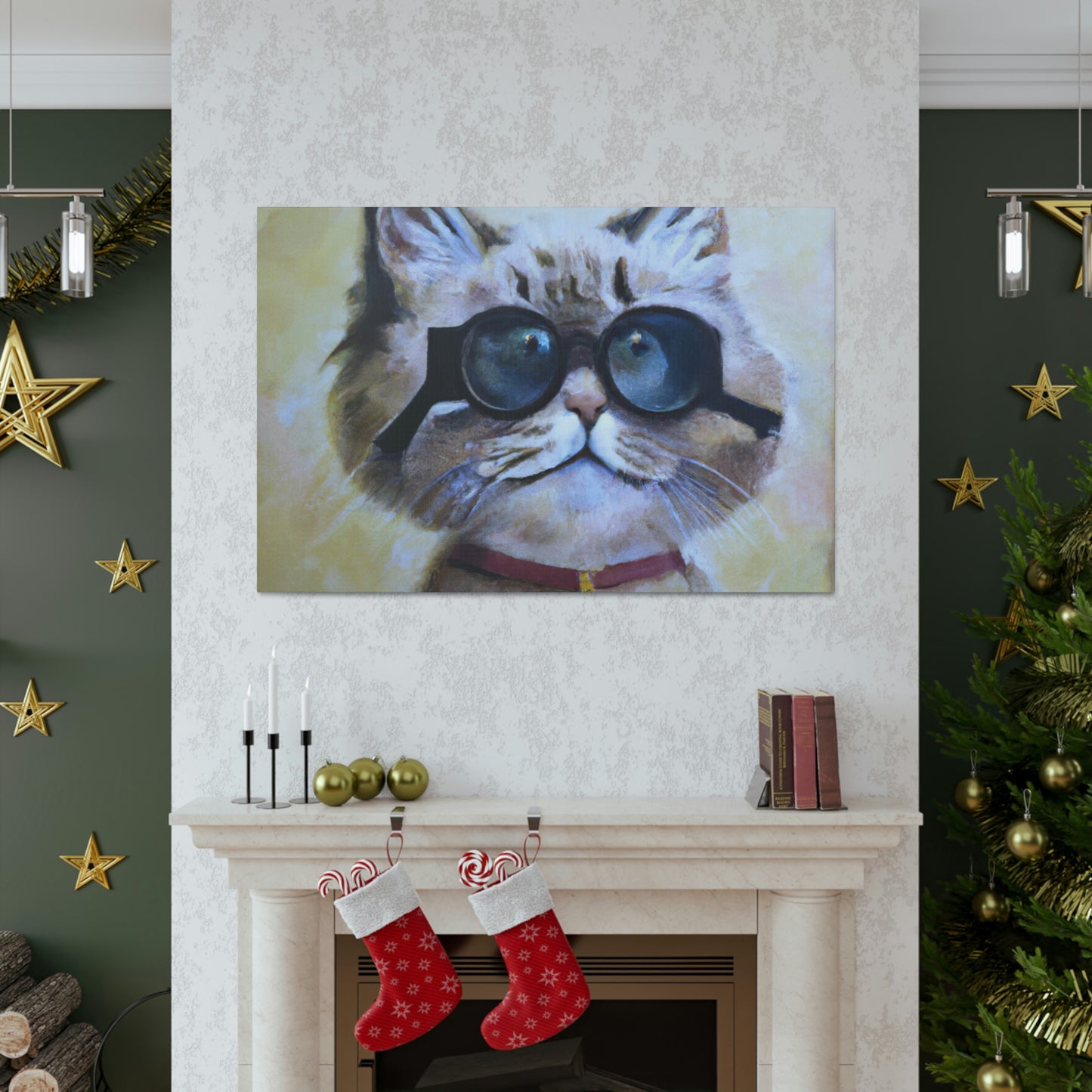Felix the Fabulous Feline - Cat Lovers Canvas Wall Art
