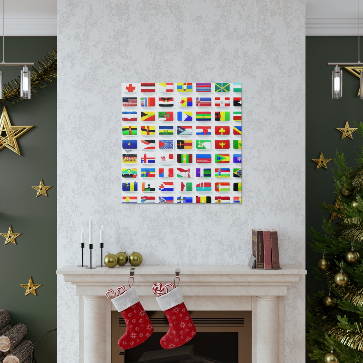 Adelaide Wansbrough - Flags Of The World Canvas Wall Art