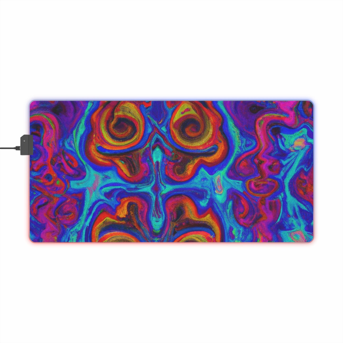 Marshall 'Doc' Silvermane - Psychedelic Trippy LED Light Up Gaming Mouse Pad