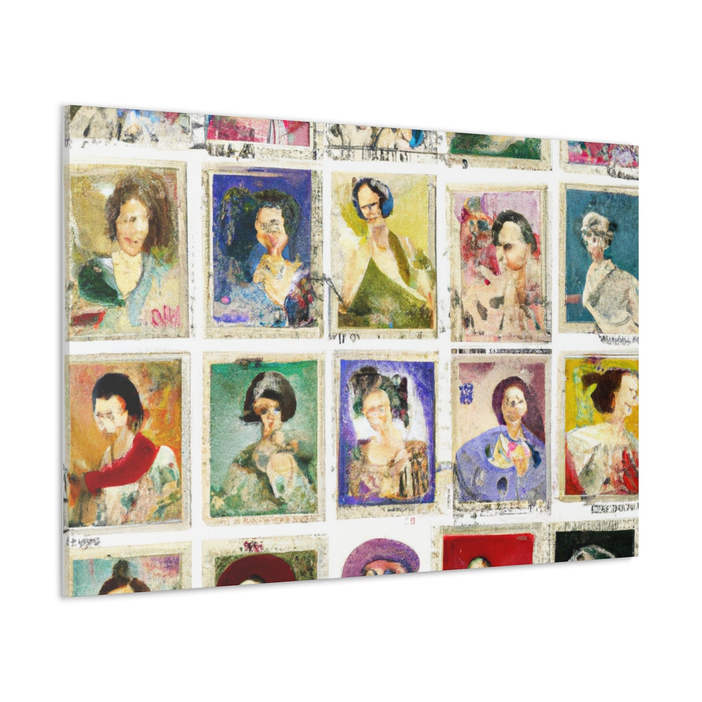 Global Forever Stamps - Postage Stamp Collector Canvas Wall Art