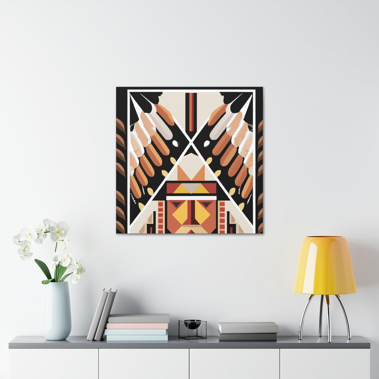 Whippoorwill Braveheart - Native American Indian Canvas Wall Art