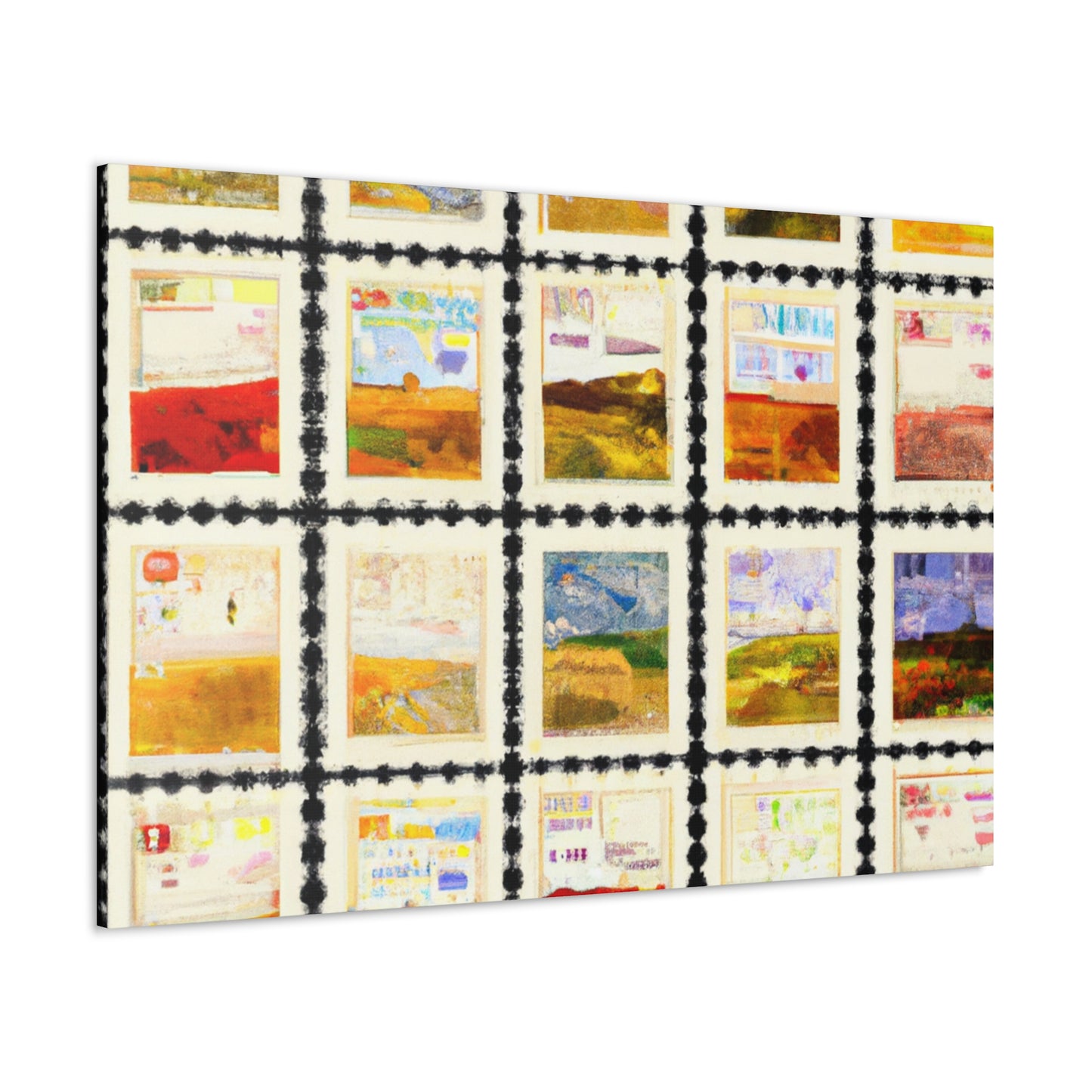 Global Postal Journey - Postage Stamp Collector Canvas Wall Art