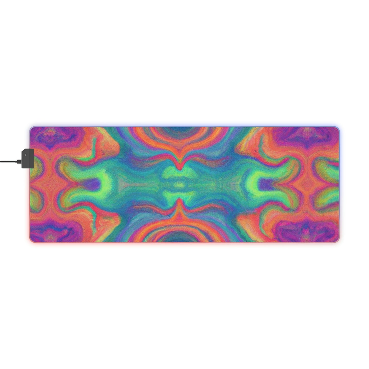 Norman "The Rocket" Briggs - Psychedelic Trippy LED Light Up Gaming Mouse Pad