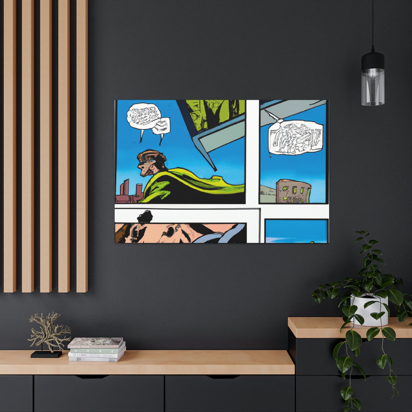 Captain Comet. - Comics Collector Canvas Wall Art For Bedroom Office Living Room