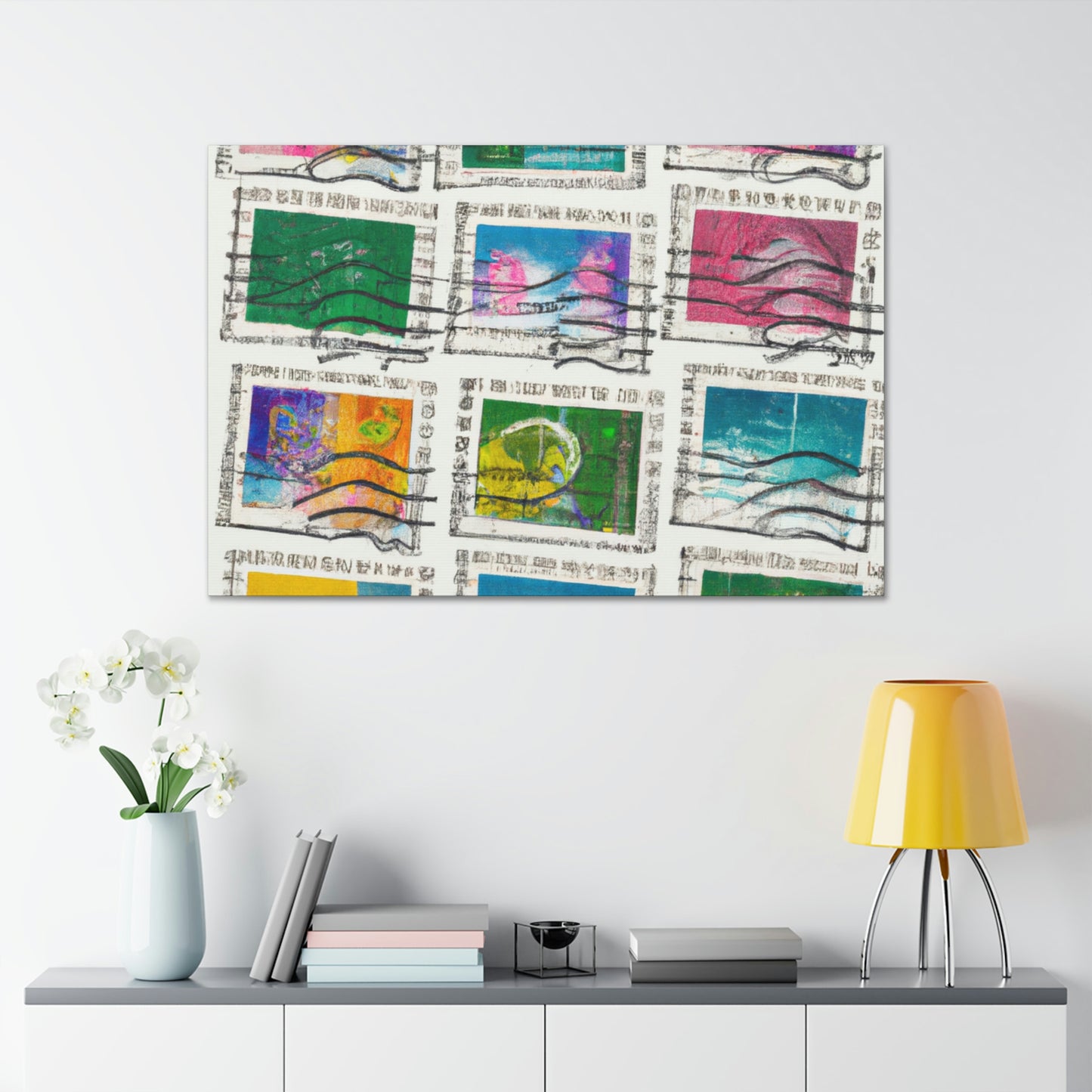 Global Adventure Stamps - Canvas