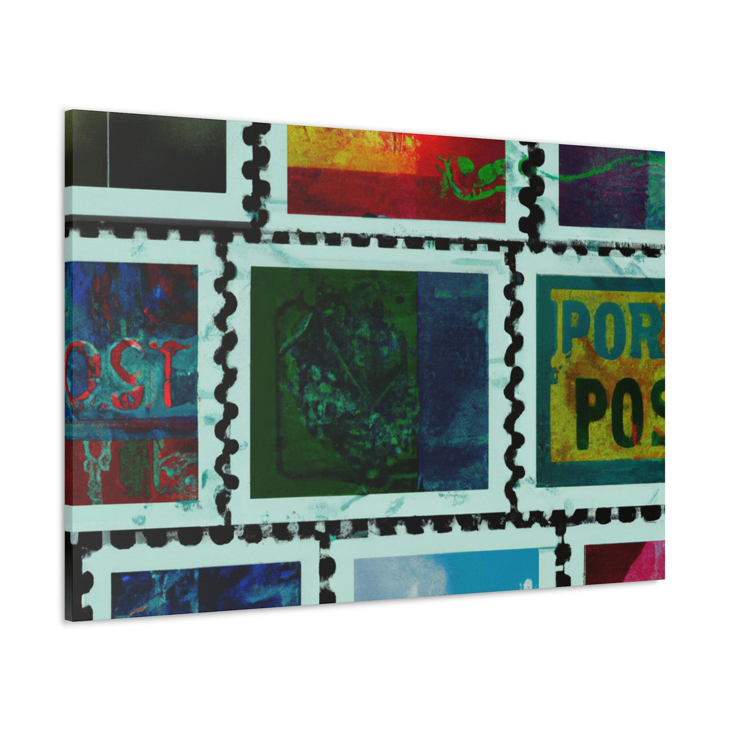 Global Journeys Postage Stamp Collection - Postage Stamp Collector Canvas Wall Art