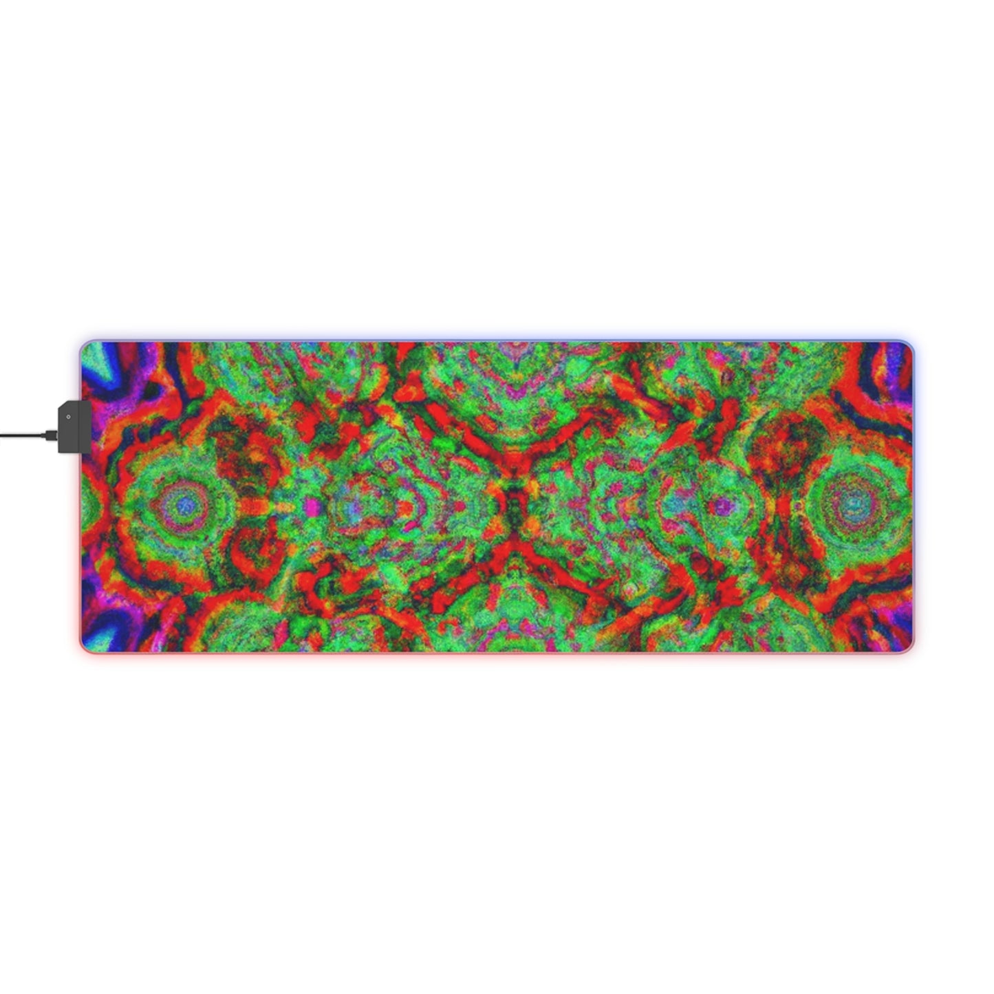 Bucky Bopbottom - Psychedelic Trippy LED Light Up Gaming Mouse Pad