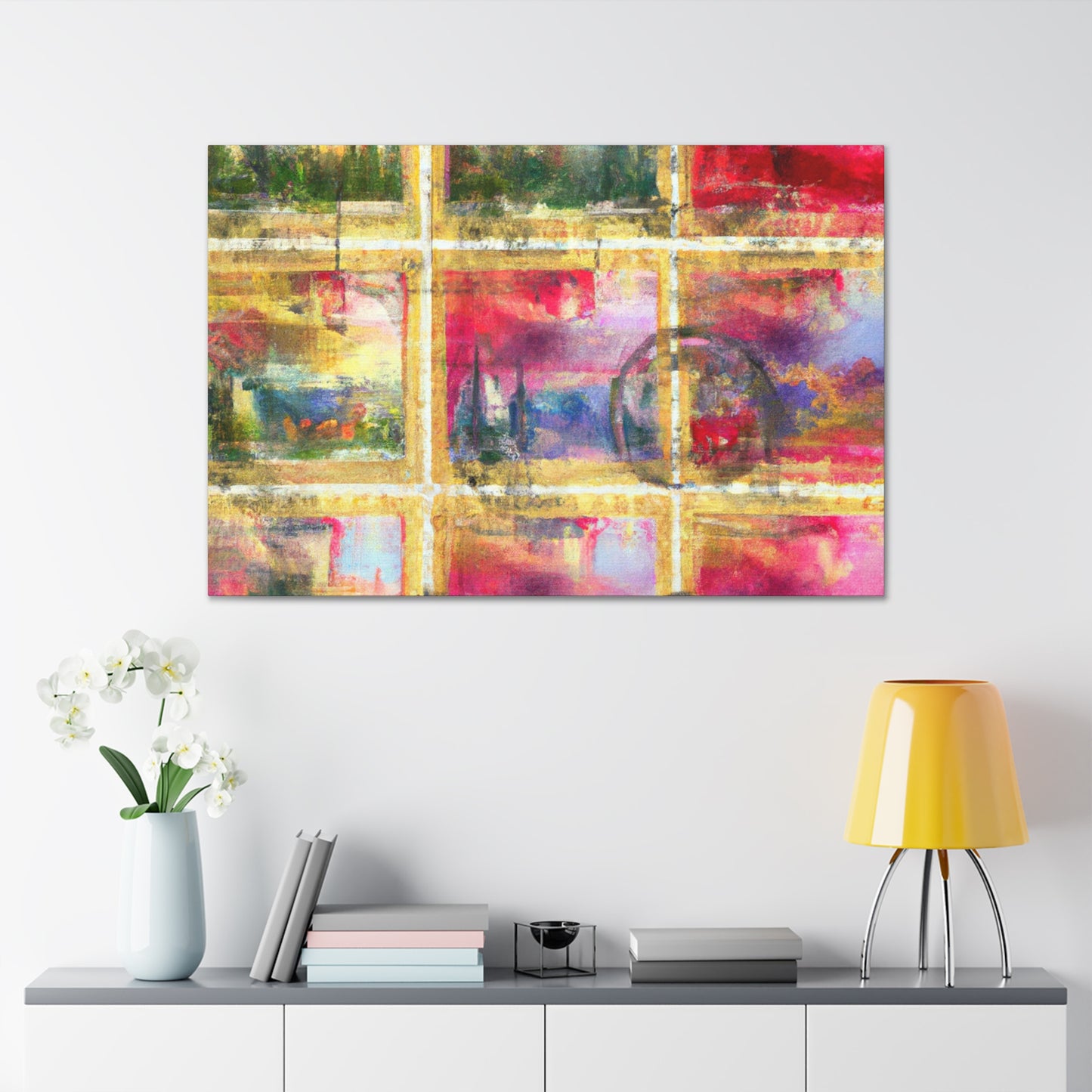 Cultural Celebrations: A Global Series of Stamps. - Postage Stamp Collector Canvas Wall Art