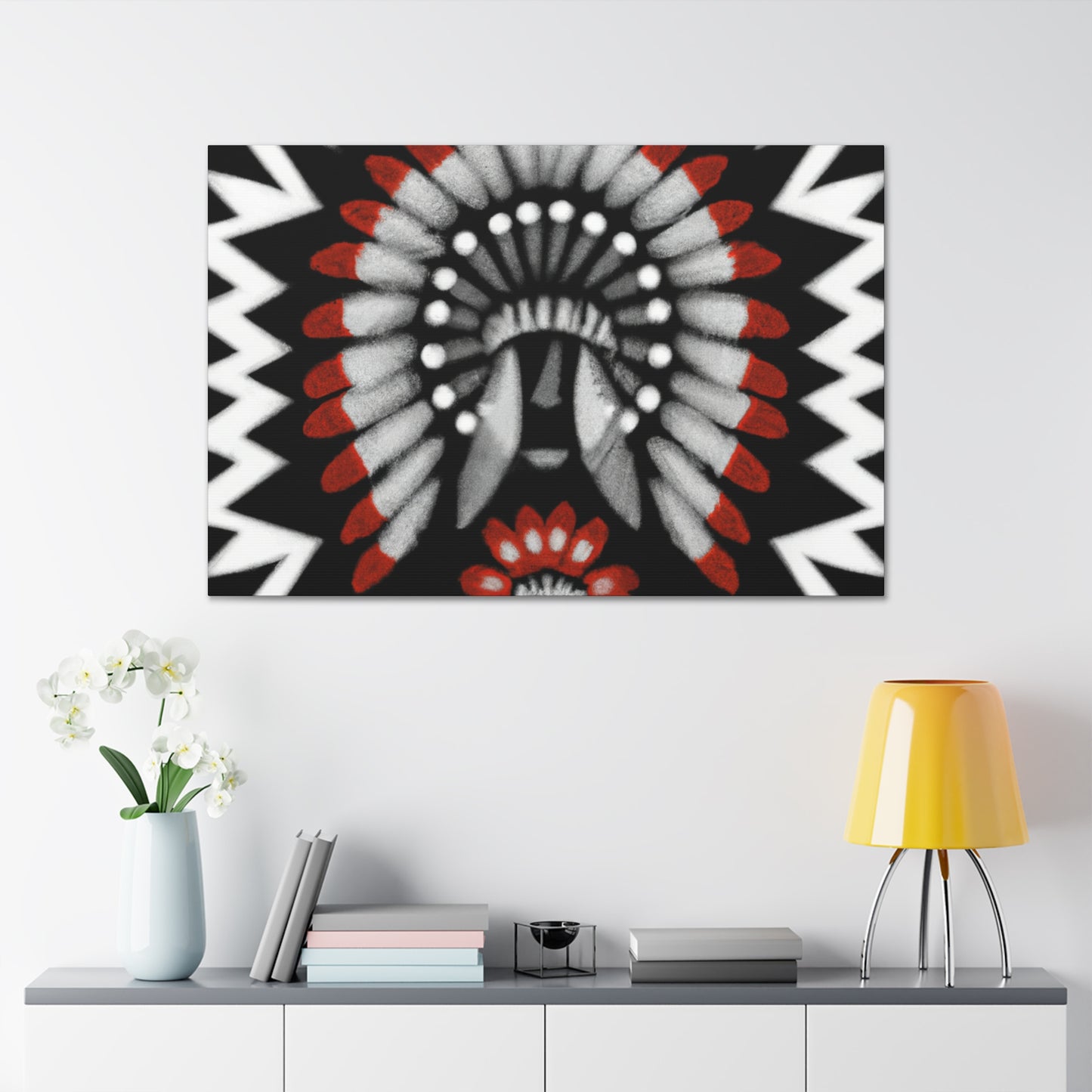 Running Elk - Native American Indian Canvas Wall Art