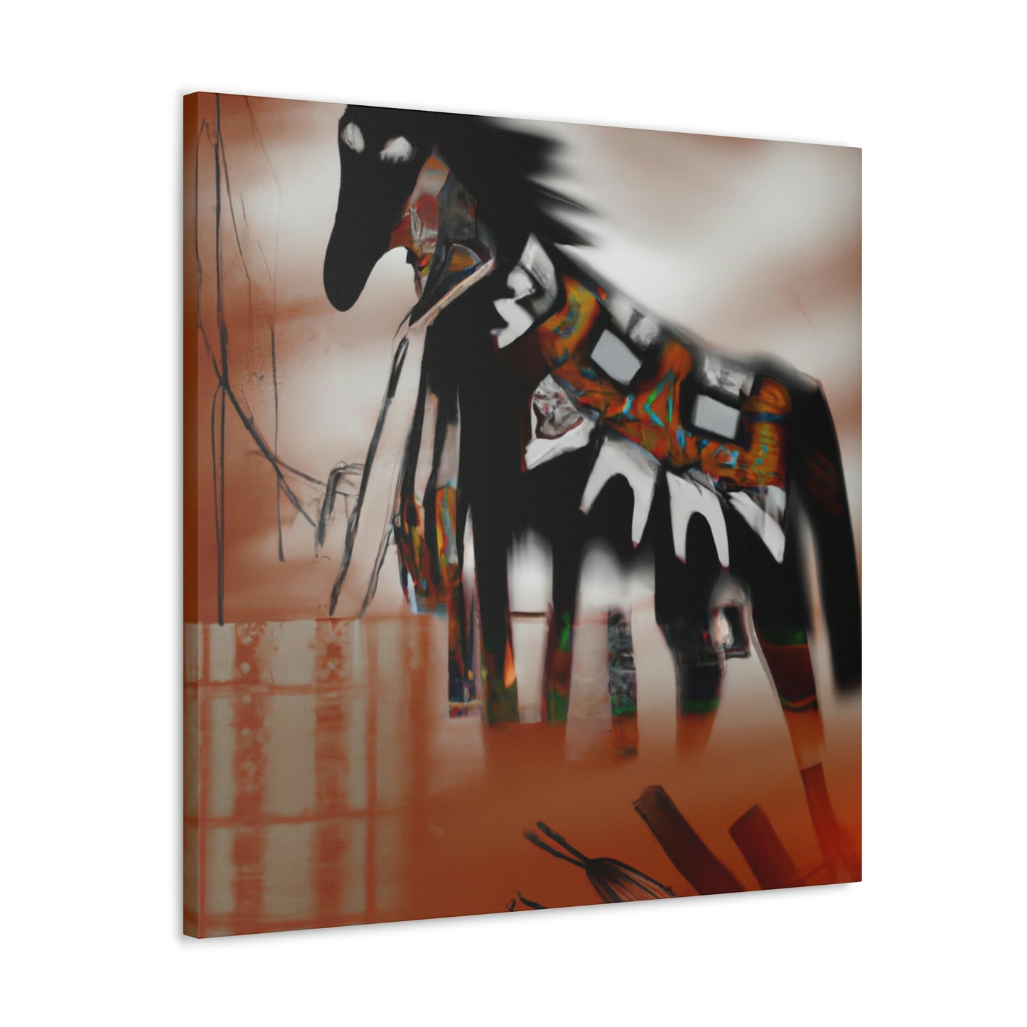 Little Beaver - Native American Indian Canvas Wall Art