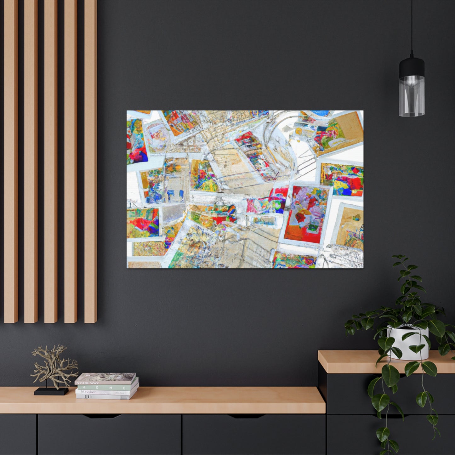 Globetrotting Stamps - Postage Stamp Collector Canvas Wall Art