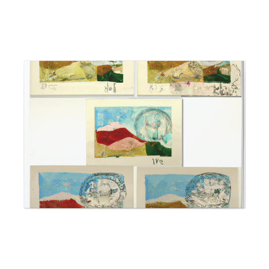 "International Wonders Stamp Collection" - Postage Stamp Collector Canvas Wall Art