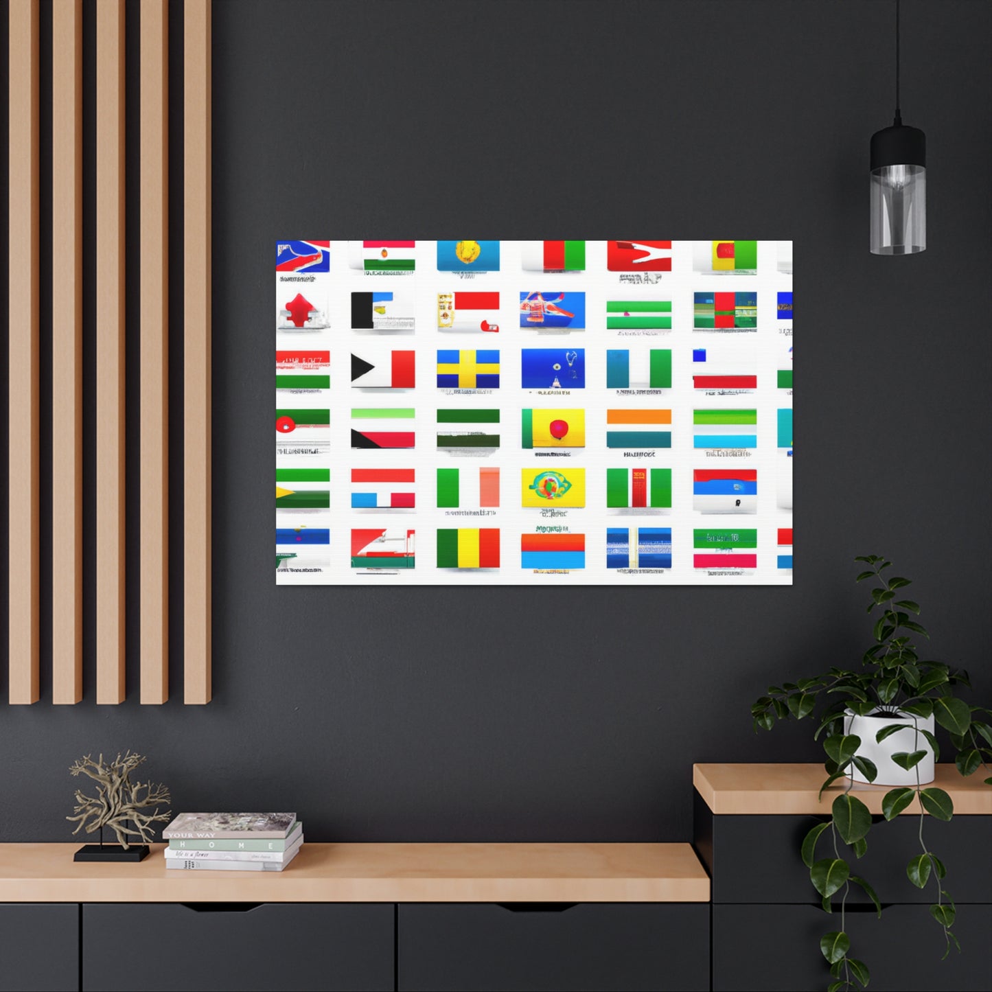 Charles Rudolf Driapsa (1827-1897) - Flags Of The World Canvas Wall Art