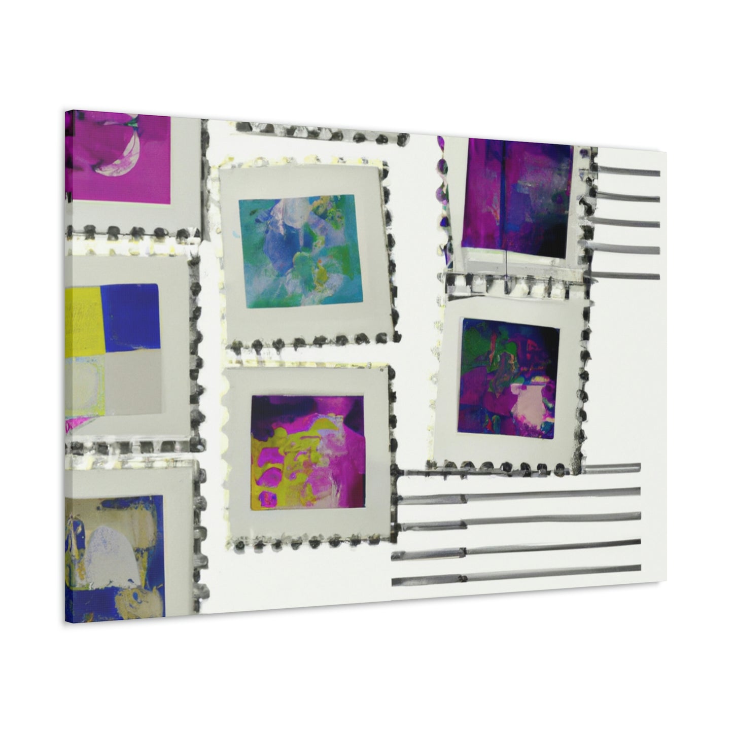 Global Discovery Stamps - Canvas