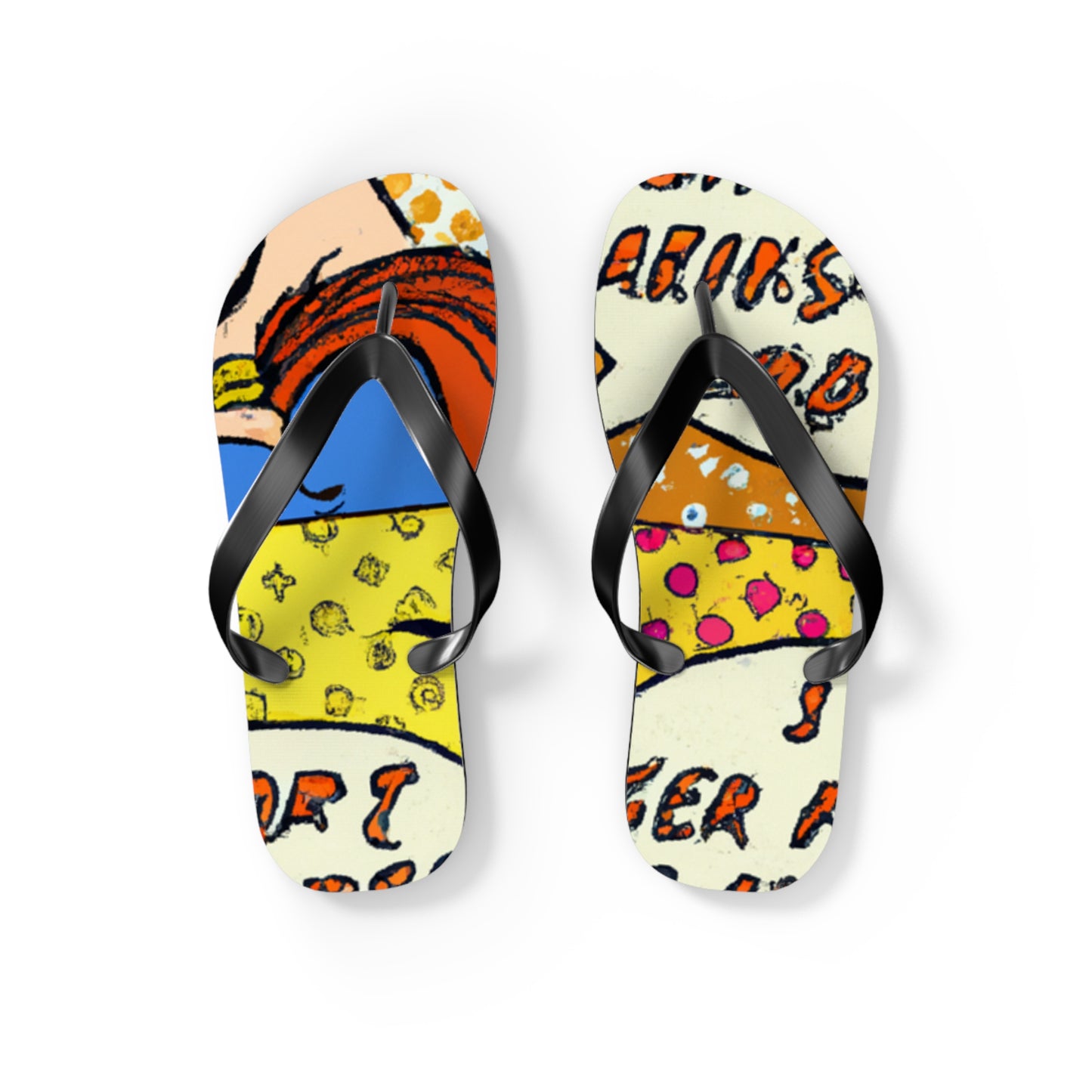 StormFang the Flaming Meteor - Comics Collector Flip Flop Beach Sandals