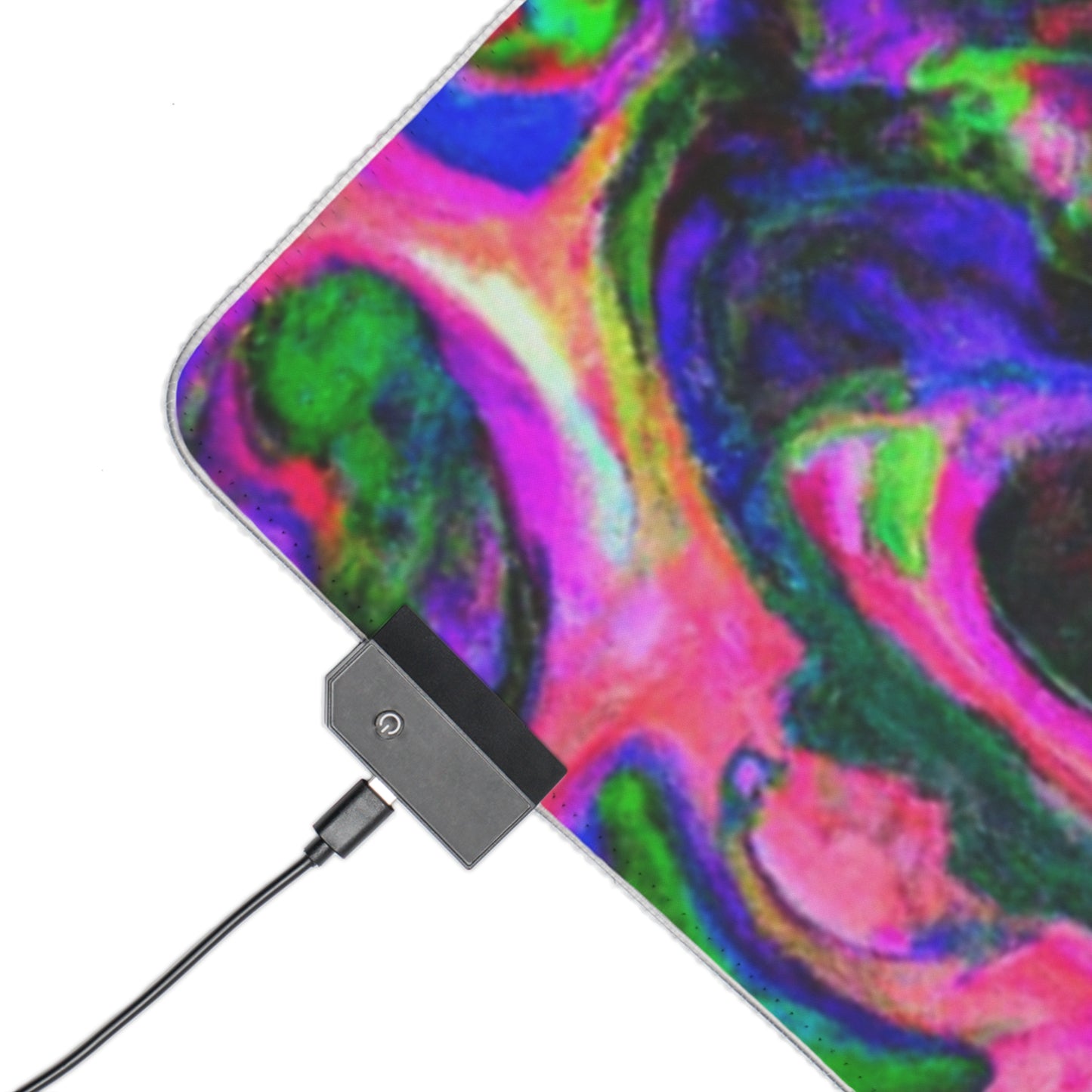 Marvin the Robotic Mallet - Psychedelic Trippy LED Light Up Gaming Mouse Pad