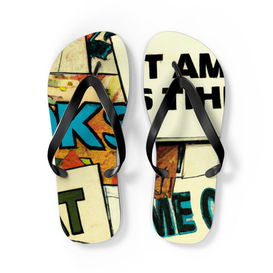 Captain BigTime Blaze - Comics Collector Flip Flop Beach Sandals