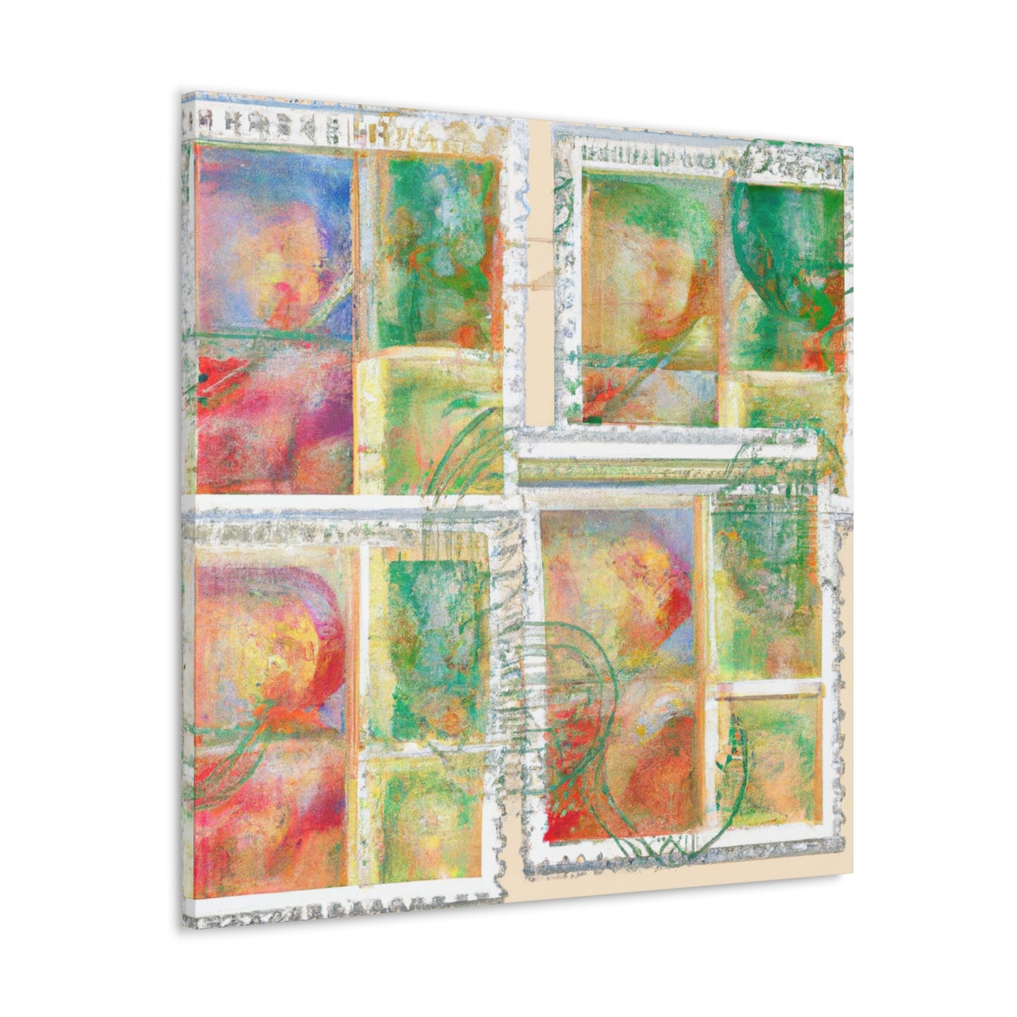 Global Heritage Stamps - Postage Stamp Collector Canvas Wall Art