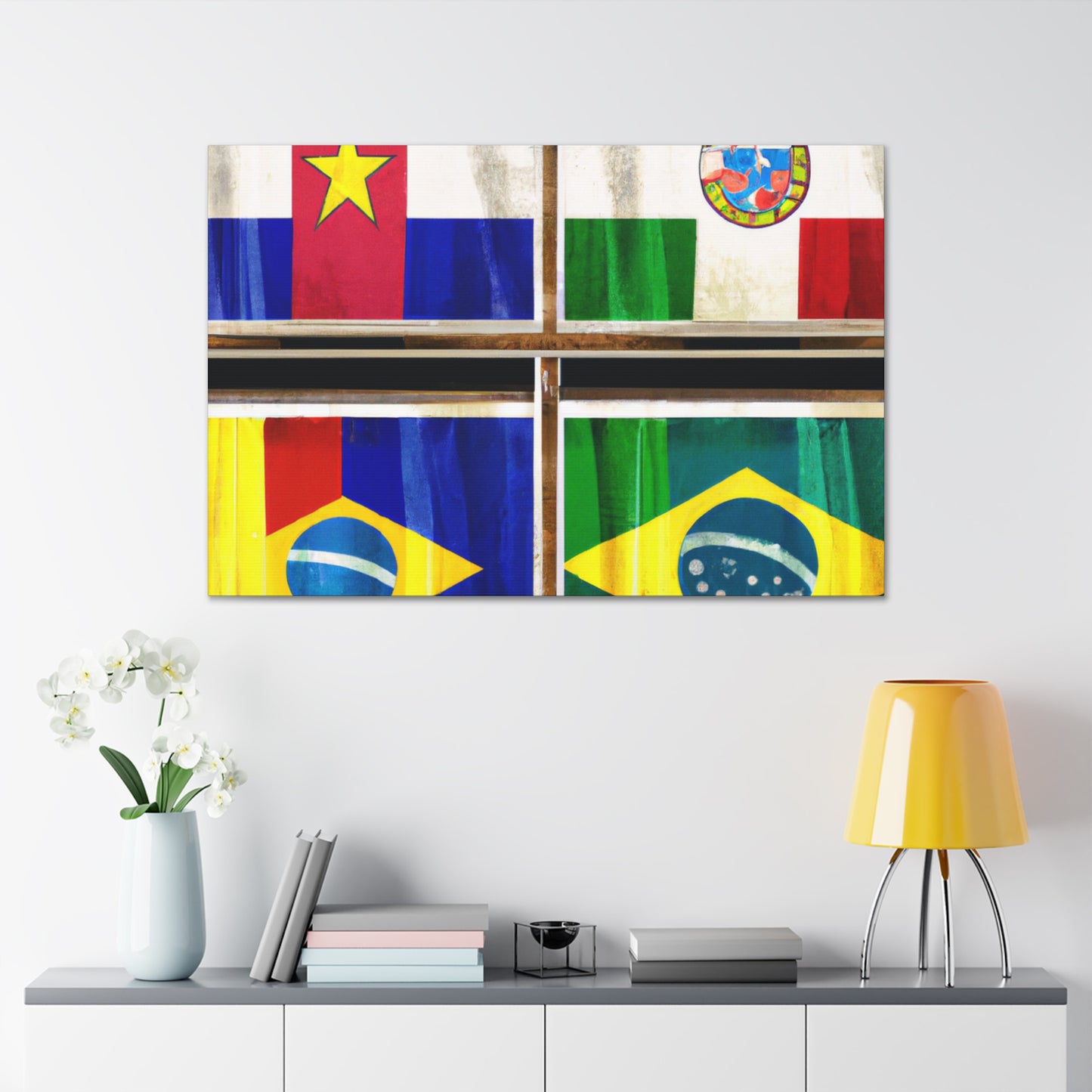 Louisa Catherine Morris - Flags Of The World Canvas Wall Art