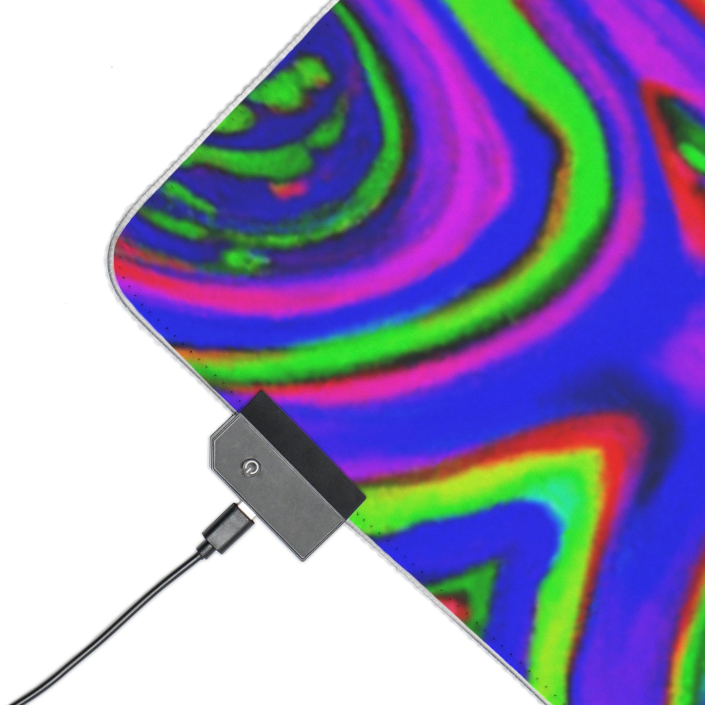 Fritz the Freewheeler - Psychedelic Trippy LED Light Up Gaming Mouse Pad