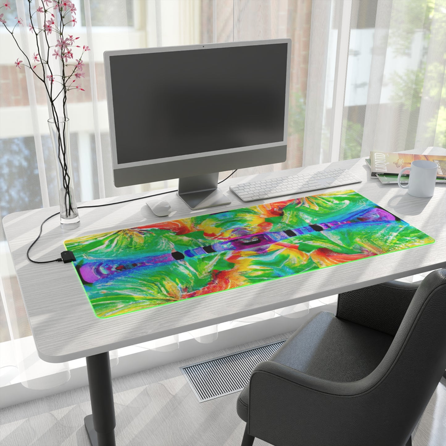 Bob Digger - Psychedelic Trippy LED Light Up Gaming Mouse Pad