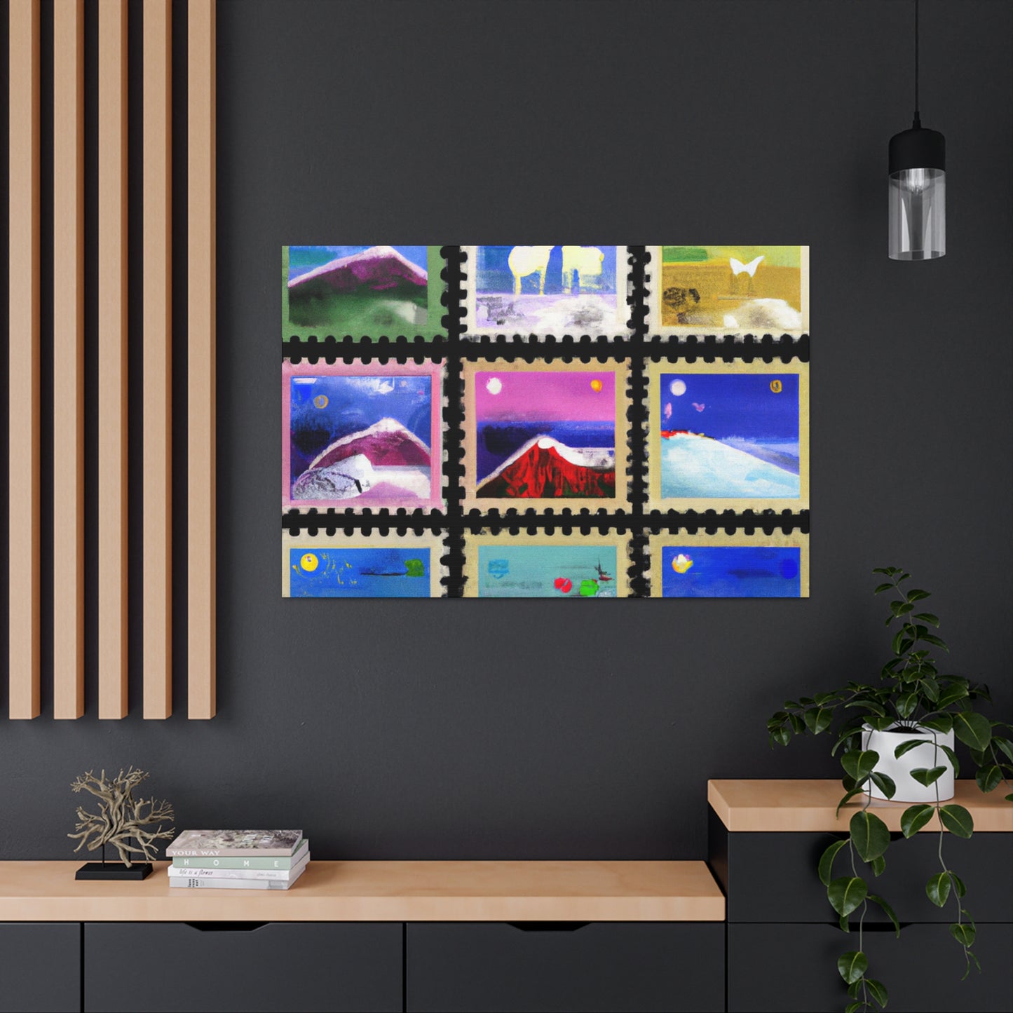 Global Postage Stamps - Postage Stamp Collector Canvas Wall Art