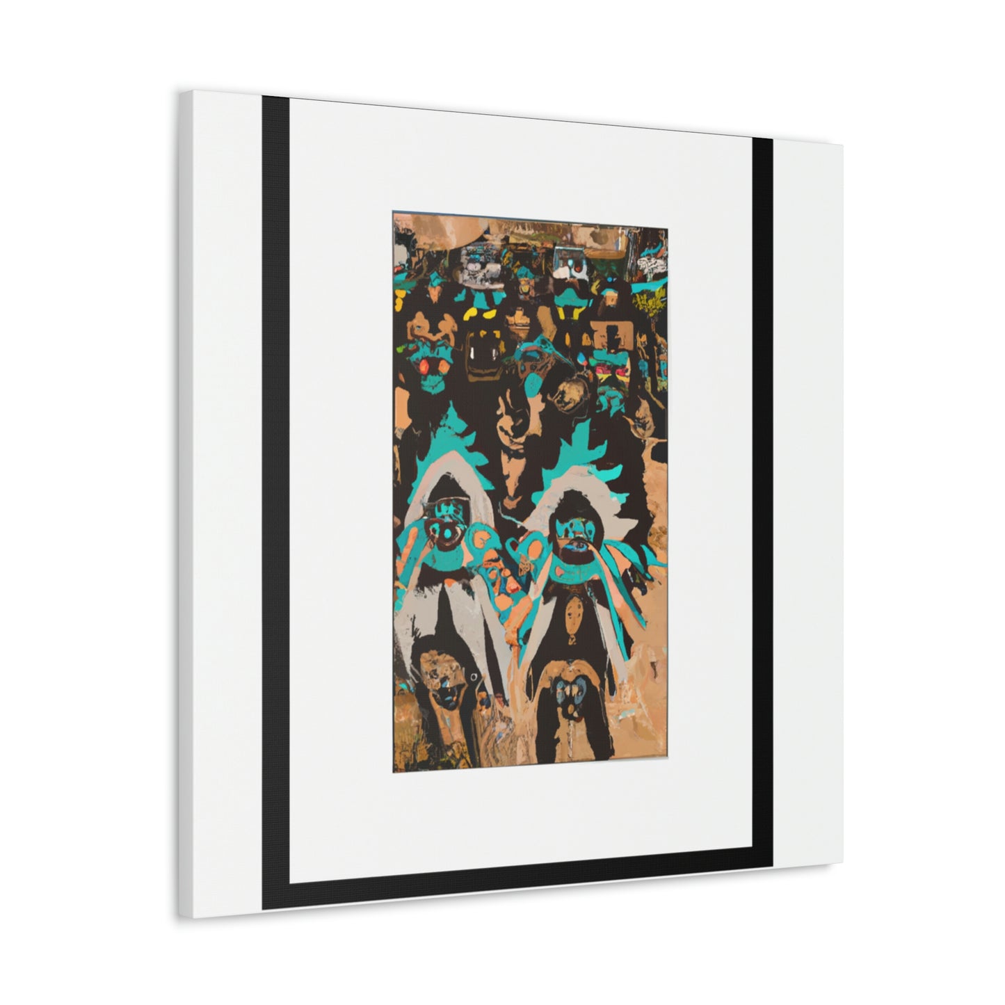 Chief Little Feather - Native American Indian Canvas Wall Art