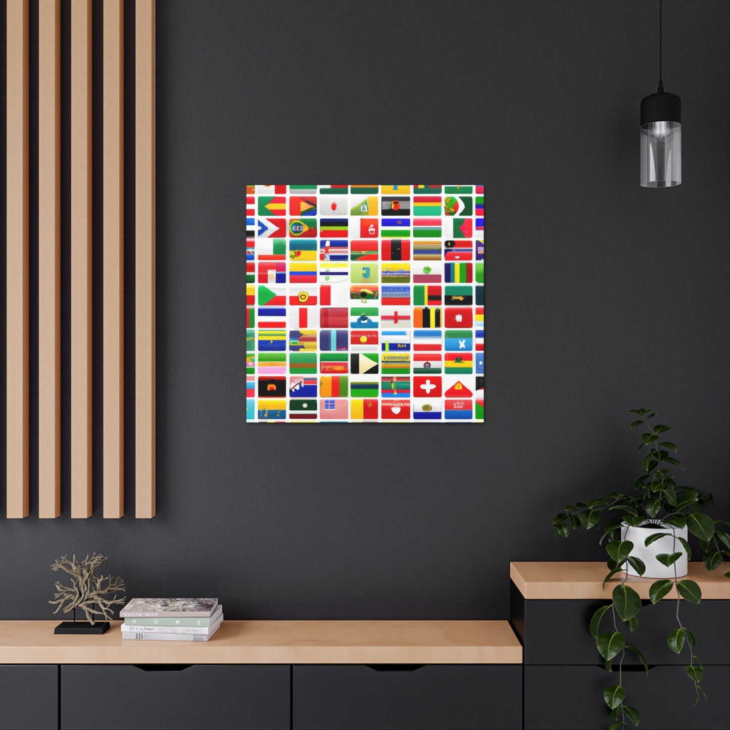 Emily Crandall (1845 - 1915) - Flags Of The World Canvas Wall Art