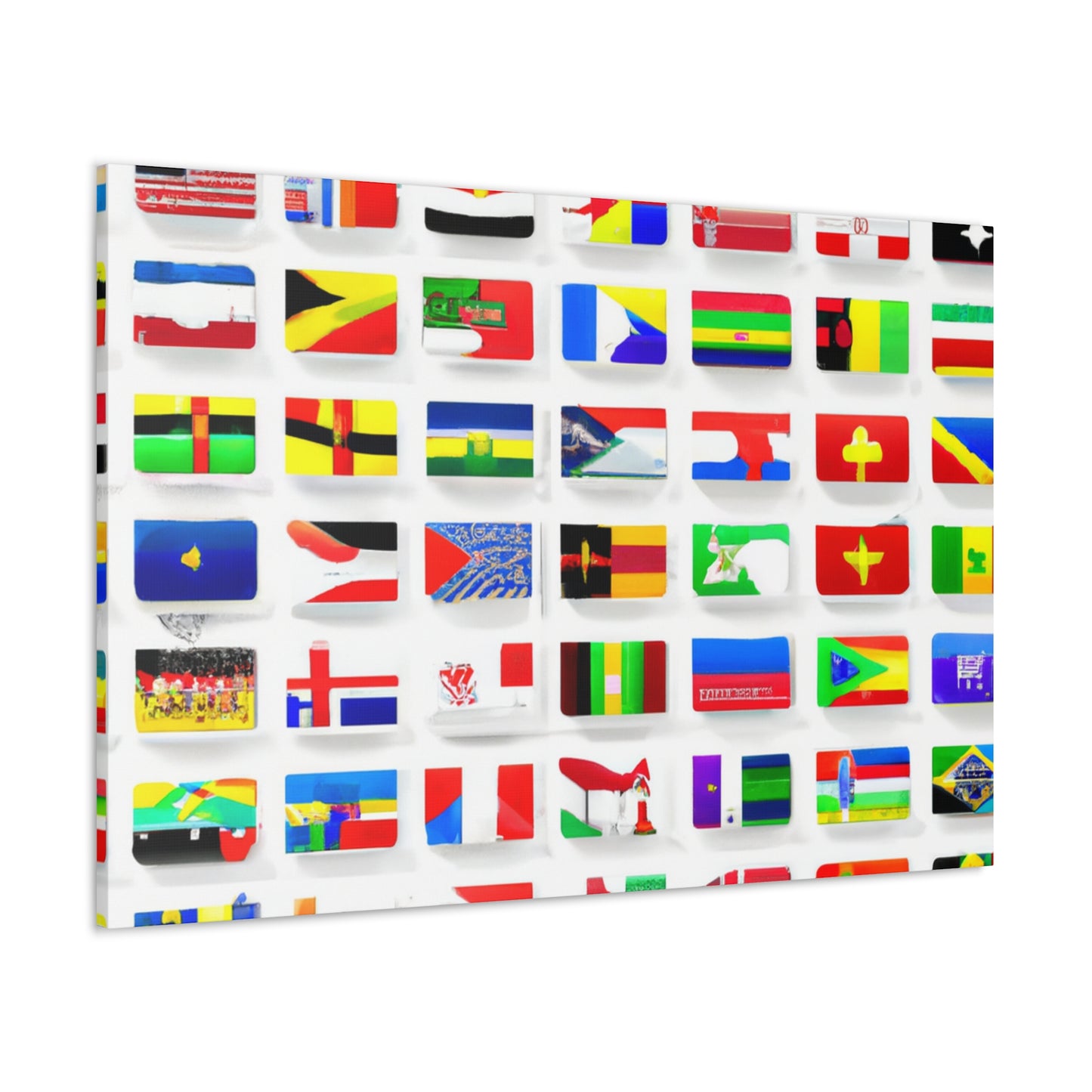 Adelaide Wansbrough - Flags Of The World Canvas Wall Art