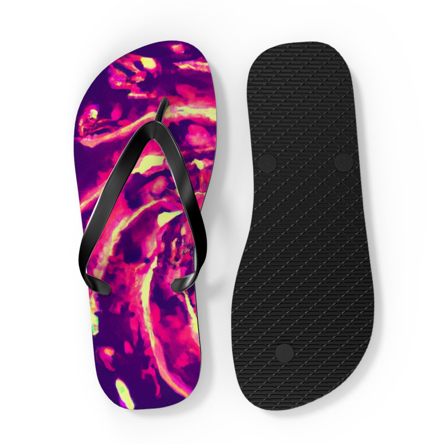 Vicente Broguesmith - Psychedelic Trippy Flip Flop Beach Sandals