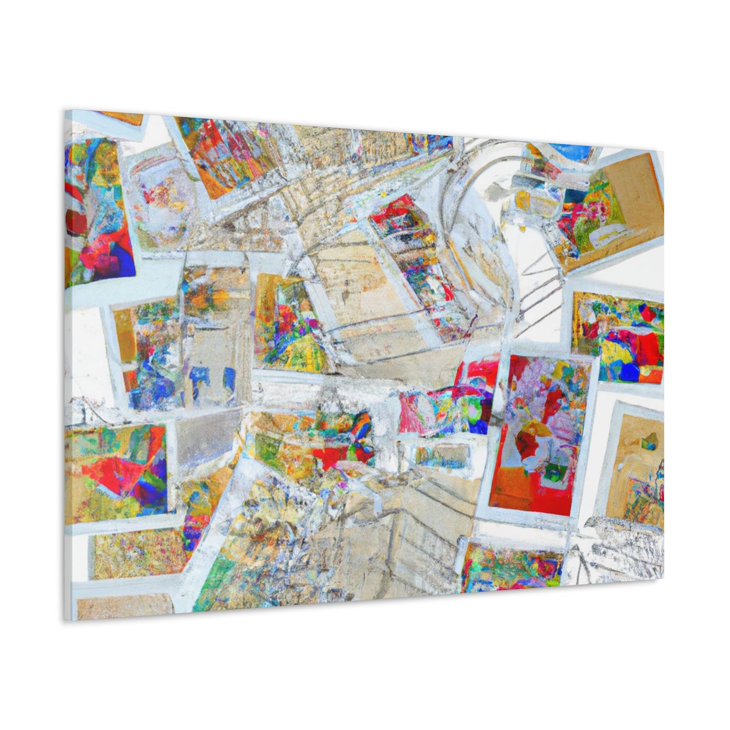 Globetrotting Stamps - Postage Stamp Collector Canvas Wall Art